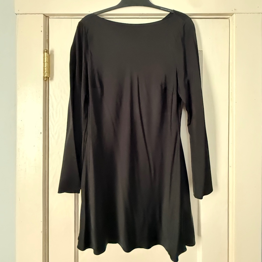 French Connection Ennis Satin Long Sleeved Mini Dress